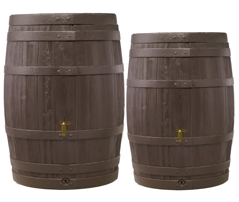 Whiskey Rain Barrel with Fast Flow Tap
