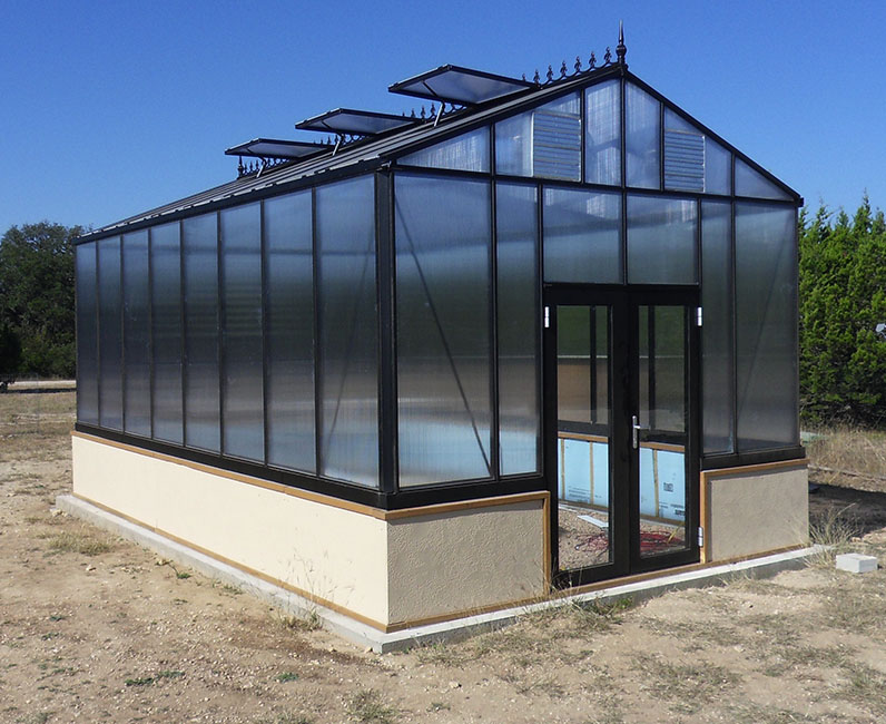greenhouse hinged door