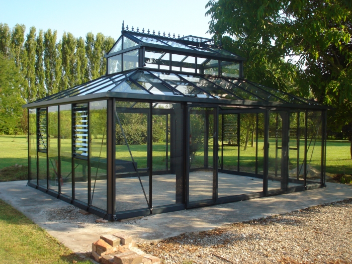 Cathedral Victorian Orangerie Greenhouse in Use
