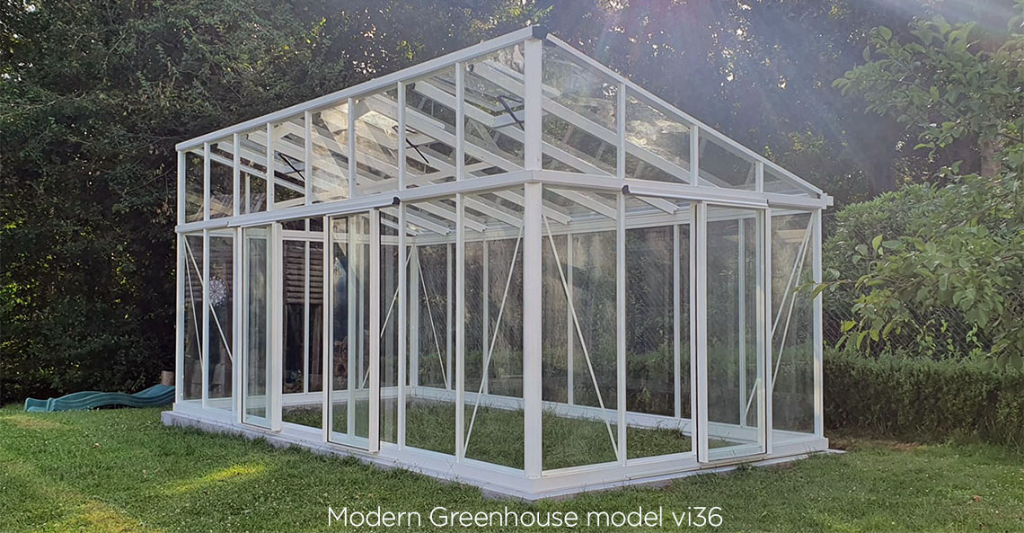 Modern Greenhouse model vi36 white