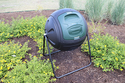 easy to load ms tumbles compost tumbler