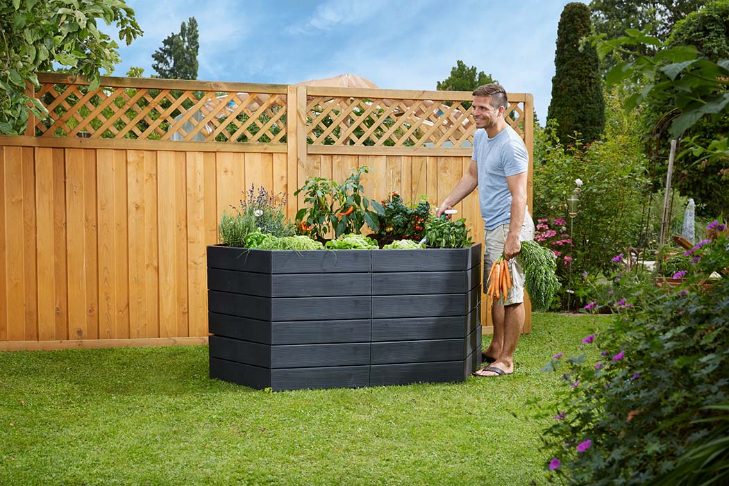 Triple Raised Bed Set with Extensions