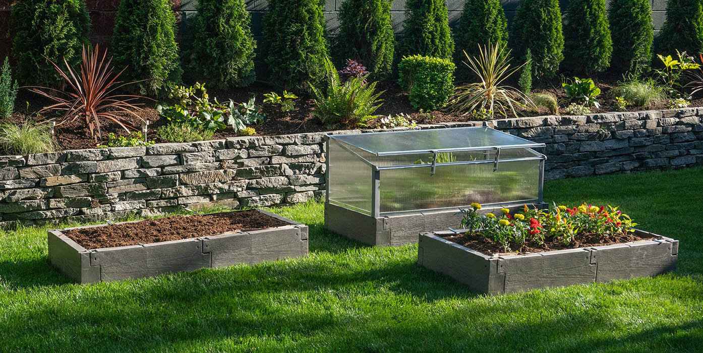 alternative configuration Raised Bed & Cold Frame Combination graphic