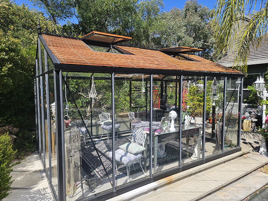 wooden roof shades