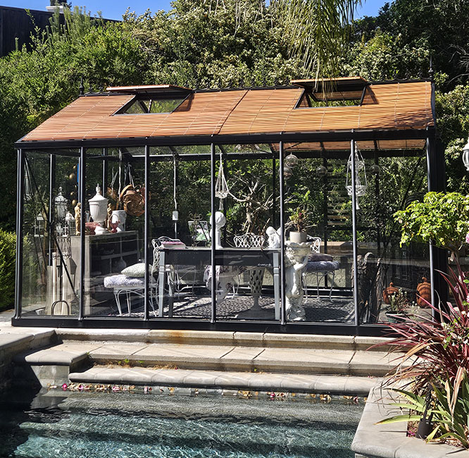 wooden roof shades