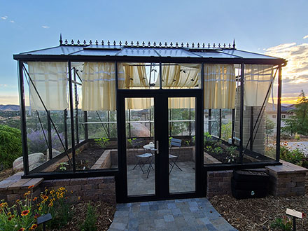 customer Zipperman installation victorian greenhouse vi34