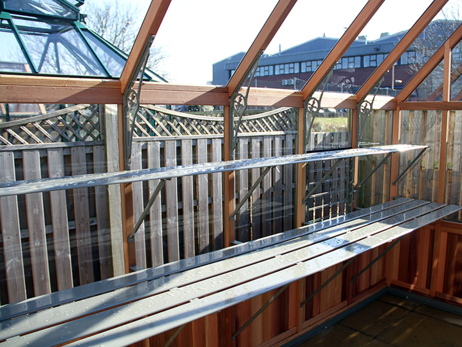 Durham Cedar Greenhouse Staging Shelving