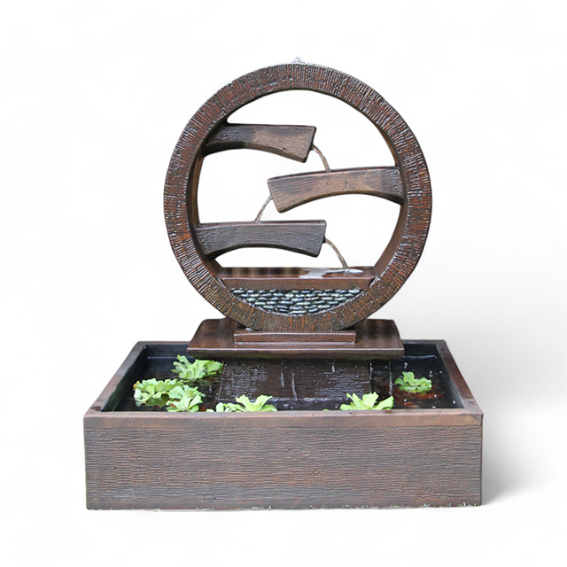 wagon wheel fountain rust