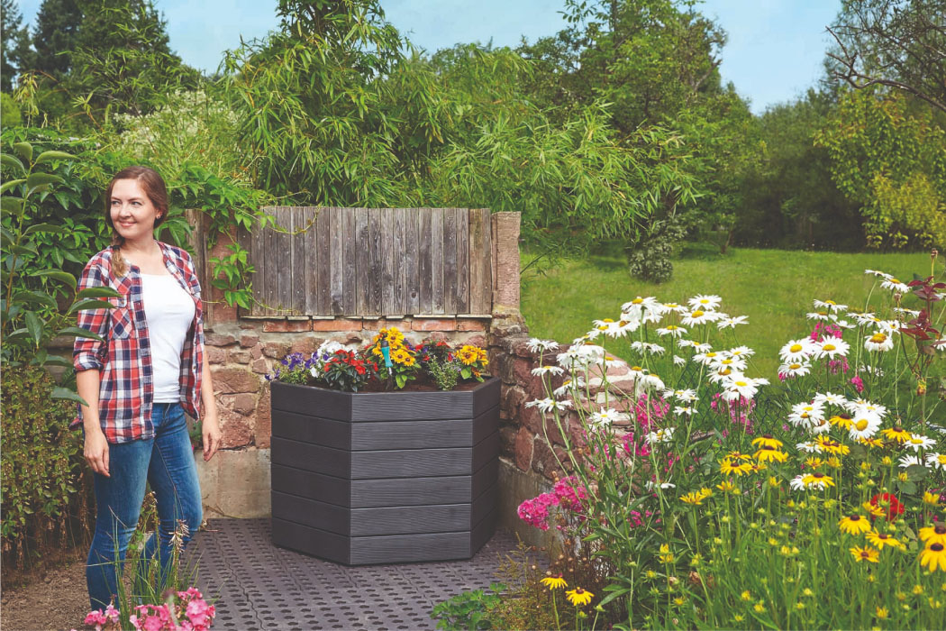 hexagonal raised bed