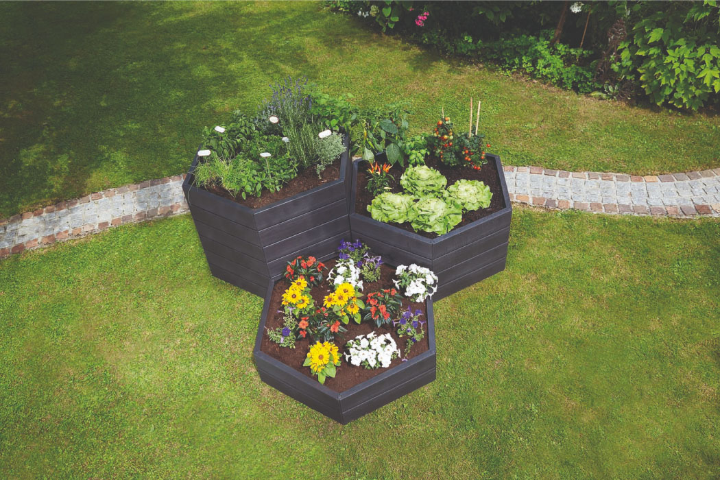 hexagonal raised bed