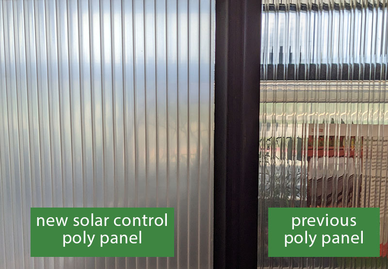 solar control polycarbonate panel comparison