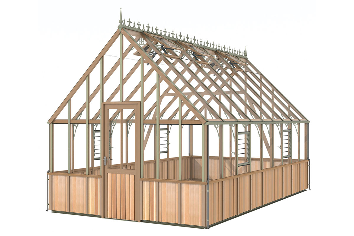 10x18 Westminster cedar greenhouse by Alton