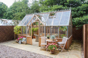 wooden greenhouse